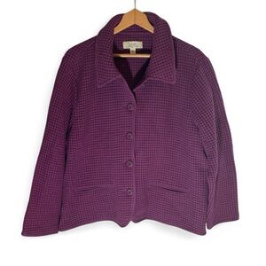 V3- Textured Cabela's 2XL Women's Textured Purple Blazer